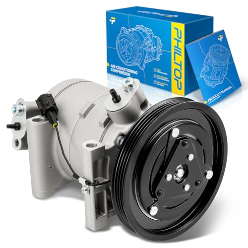 Image of PHILTOP 7511659 Air Conditioner AC Compressor with Clutch for Nissan Xterra 2000-2004 3.3L,Frontier 1999-2004 3.3L