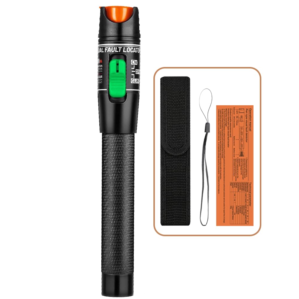 Localizzatore Guasti Fibra Ottica HT-80 80MW - Penna Luminosa Rossa Per Test Cavi - Foto 10