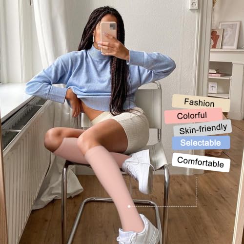 Image of 4 Pairs Compression Socks for Women Circulation-Best Support for Nurses,Running,Athletic,Travel