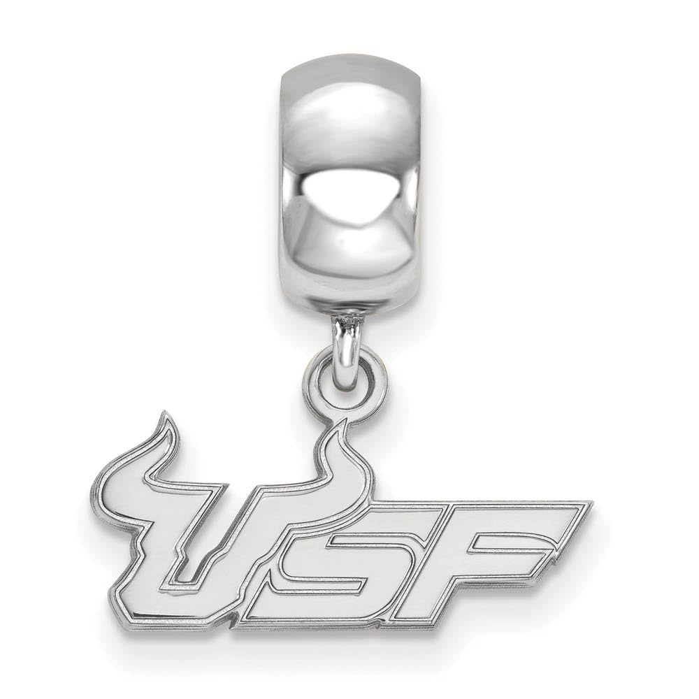 LogoArt Sterling Silver University of South Florida Sm Dangle Bead Charm