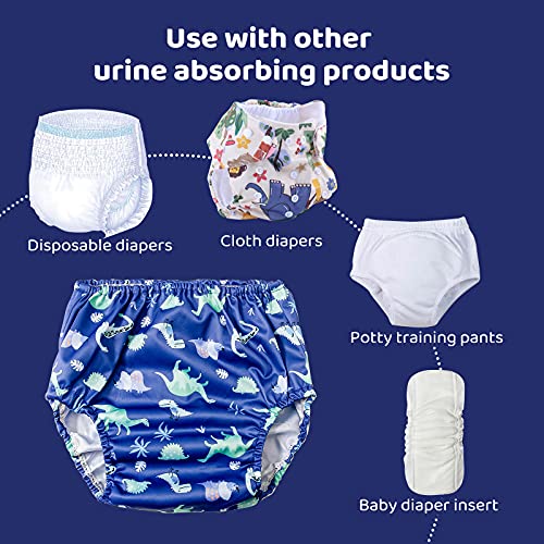 Bisenkid Rubber Underpants For Potty Training Good Elastic Plastic Diaper Covers For Plastic Pants & Training Underwear For Boy 2T #TOP3