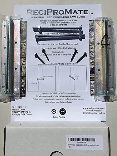 ReciProMate- Reciprocating Saw Guide Attachment For Cutting 4x4 Fence and Deck Posts #1