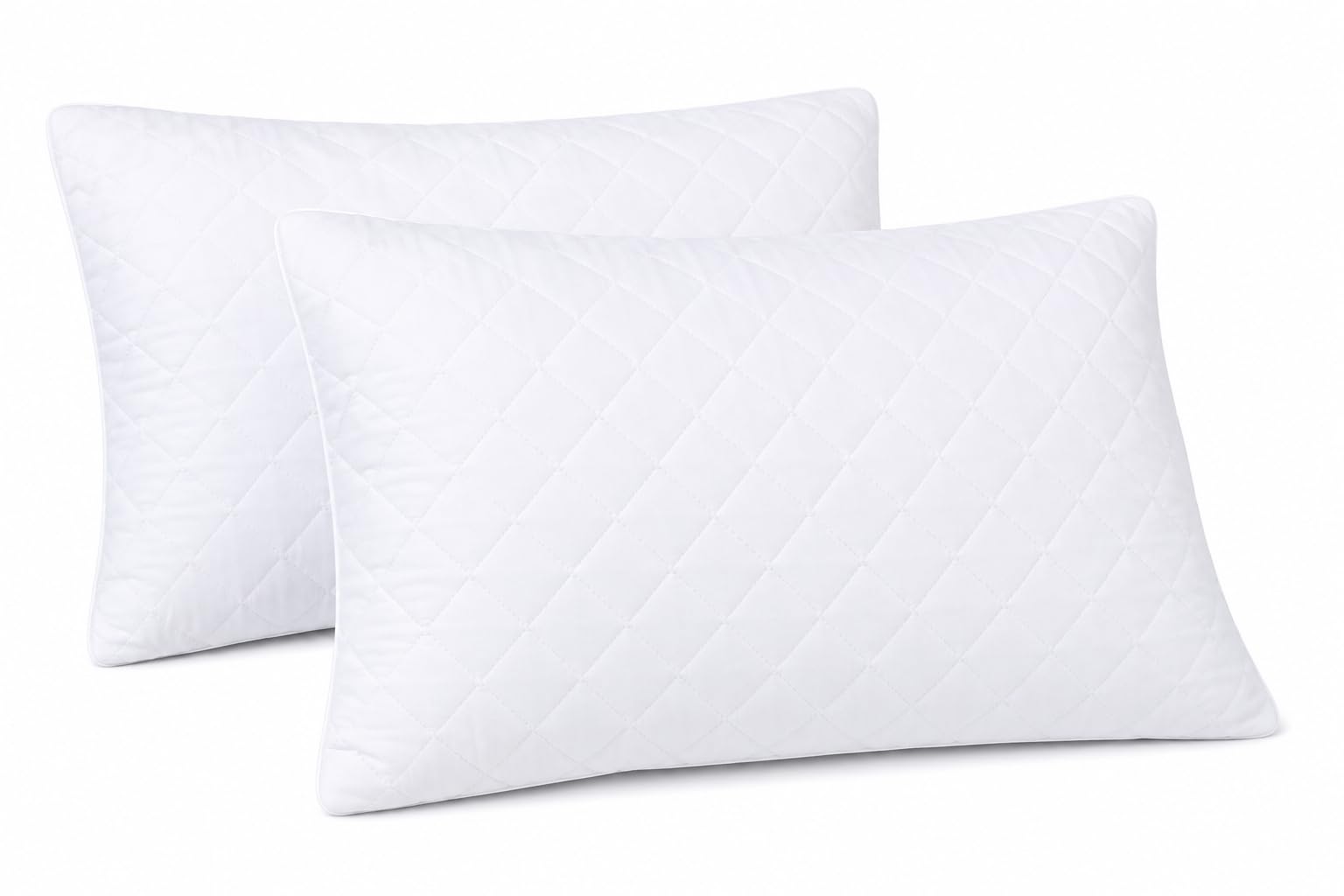 Night Zone Mattress Protector Extra Deep Soft Quilted Fully Fitted Non Allergenic Bed Cover Breathable Hypoallergenic Mattress Protector (Pair Pillow Protector)