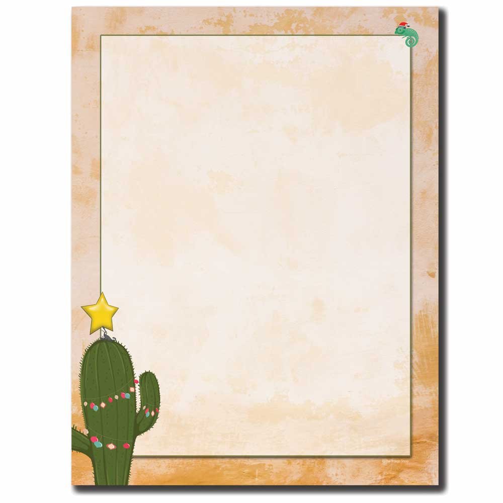 Christmas Cactus Letterhead Laser & Inkjet Printer Paper, 25pk