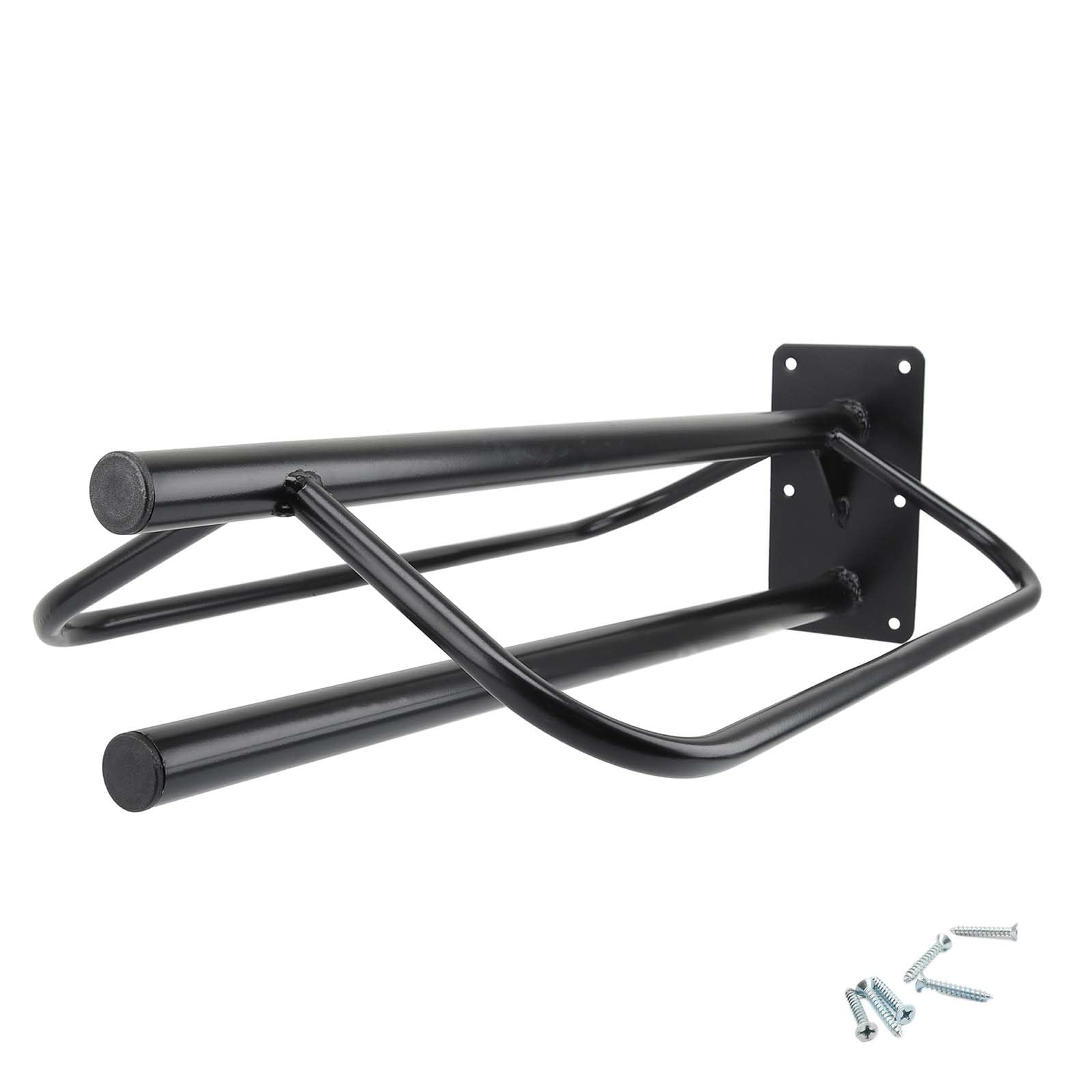 Saddle Rack with Pad Bar,Heavy Duty Wall Mounted Saddle Stand Saddle Pad Rack for English Western Saddles Horses Blanket,Black