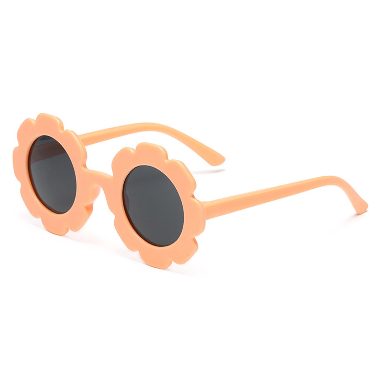 Sombrero de paja para niñas con gafas de sol redondas de flores, plegable de verano, ala grande, girasol, lazo, playa, sombrero de paja para niños, 2-6T