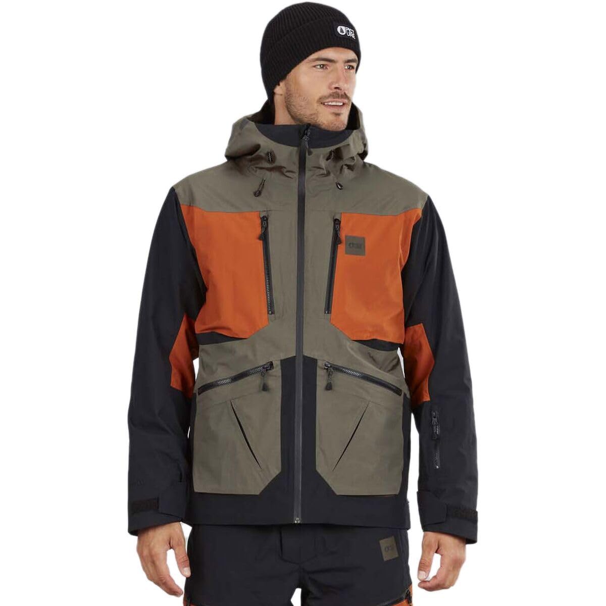 Picture M Naikoon Jacket Oliv - Chaqueta de esquí y snowboard para hombre, talla L, color verde oscuro, verde oscuro