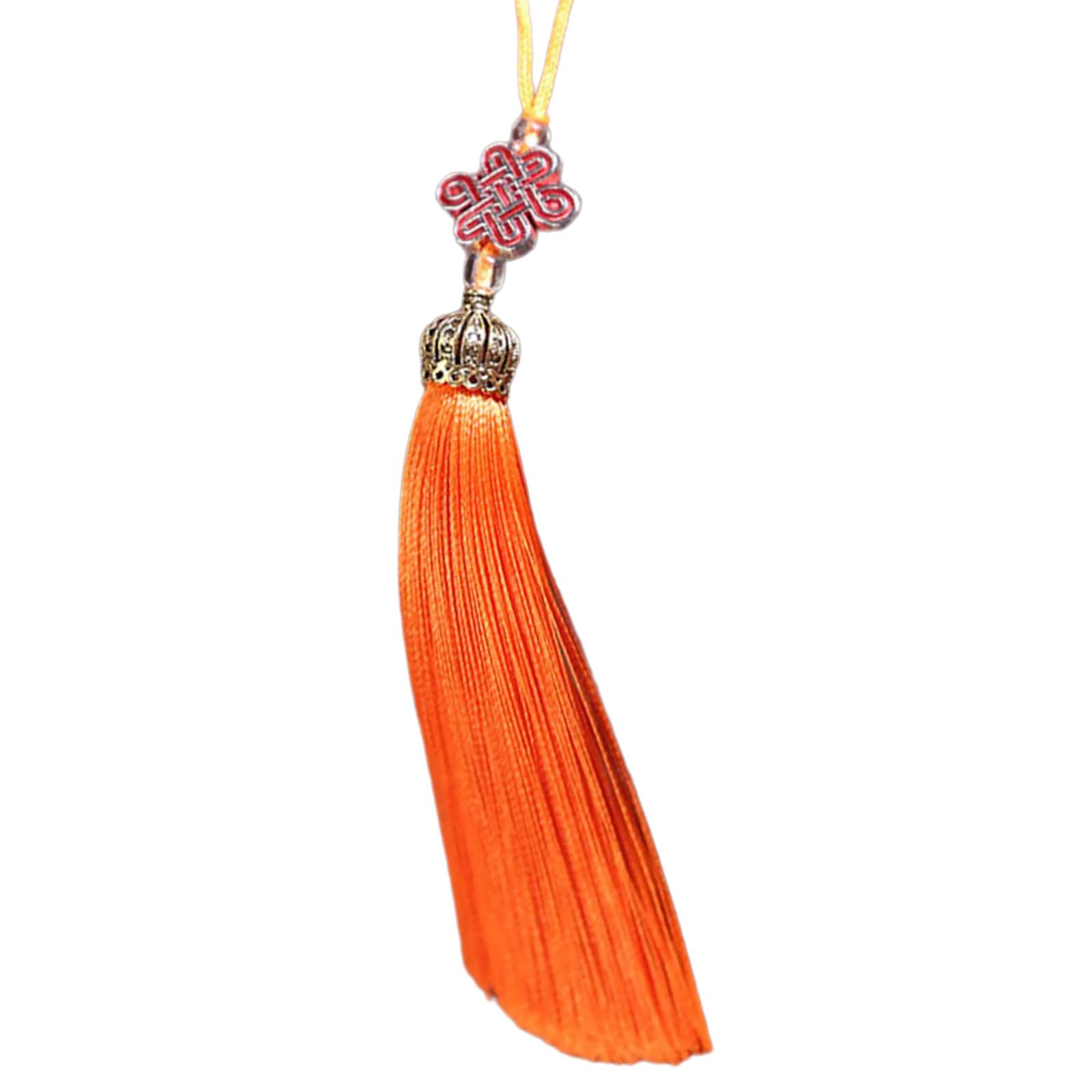NEWFT Polyester Chinese Knot Tassels Pendant Traditional Charm Tassels Perfect for Car Hanging or Special Giving Occasion