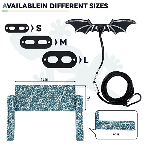 2 Pieces Bearded Dragon Carrier and Adjustable Bearded Dragon Lizard Leash Harness Bearded Dragons Lizards Safety… - Image 3