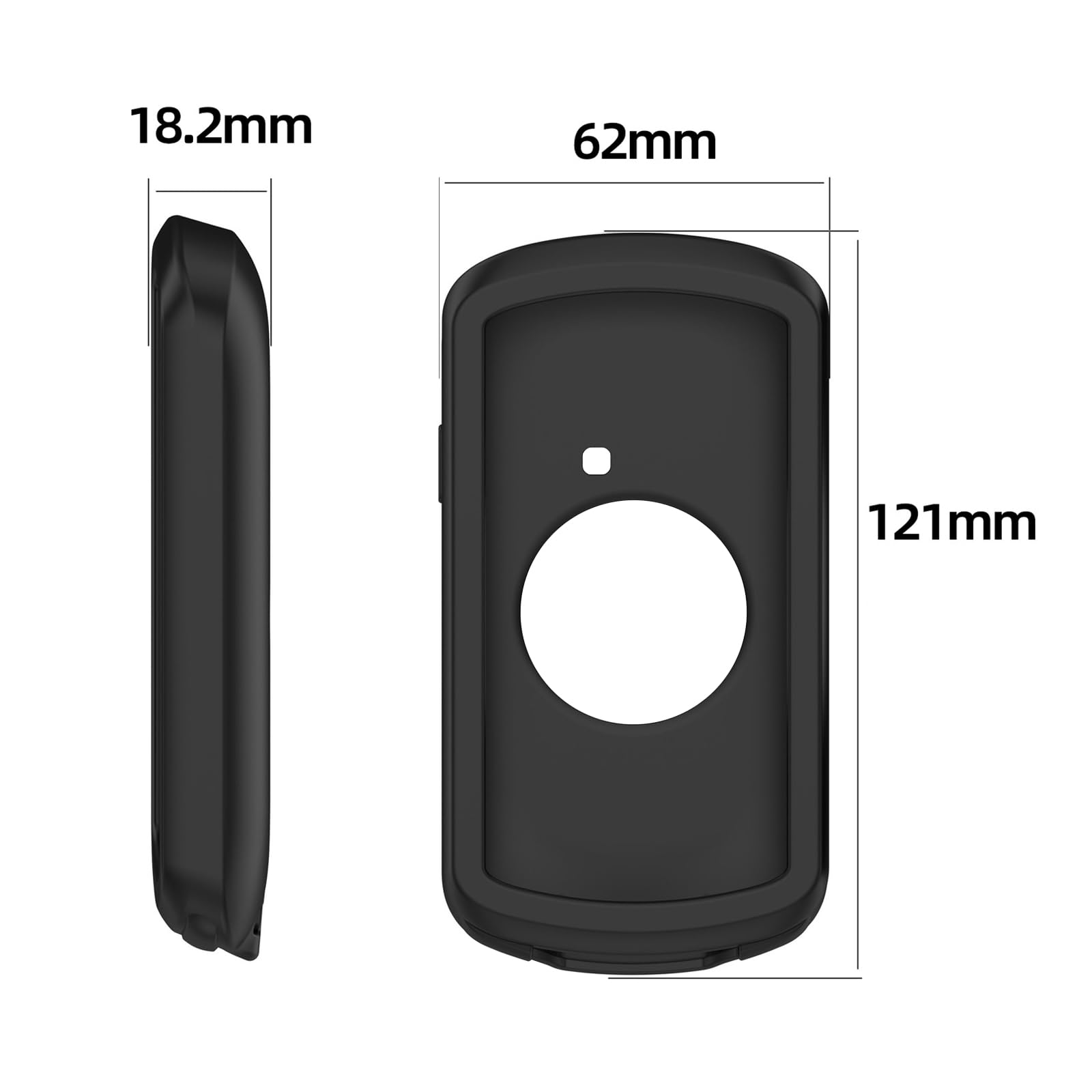 Custodia per Garmin Edge 1040 + 2 Fogli di Protezione, Custodia in Silicone Morbido Antishock per GPS Bici Ciclismo Touring, Protezione Completa Della Cassa per Garmin Edge 1040, Nero