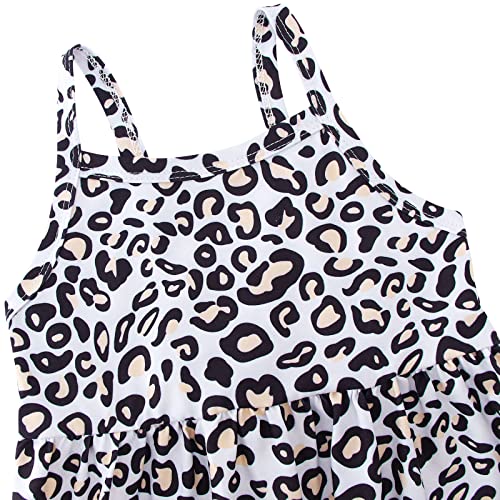 6T Girls Clothes Summer Outfits For Little Girls Toddler Summer Jumpsuit Romper Size 5 6 Cute Leopard Outfit 5T 6T #TOP4
