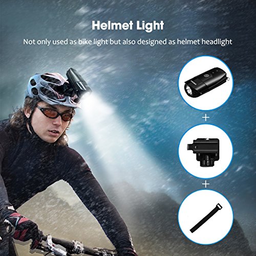 Rechargeable Bike Light, Usb Led Bicycle Headlight (1000 Lumens / 2000Mah) Waterproof Bike Flashlight For Road, Mountain, Kids Bikes #TOP4