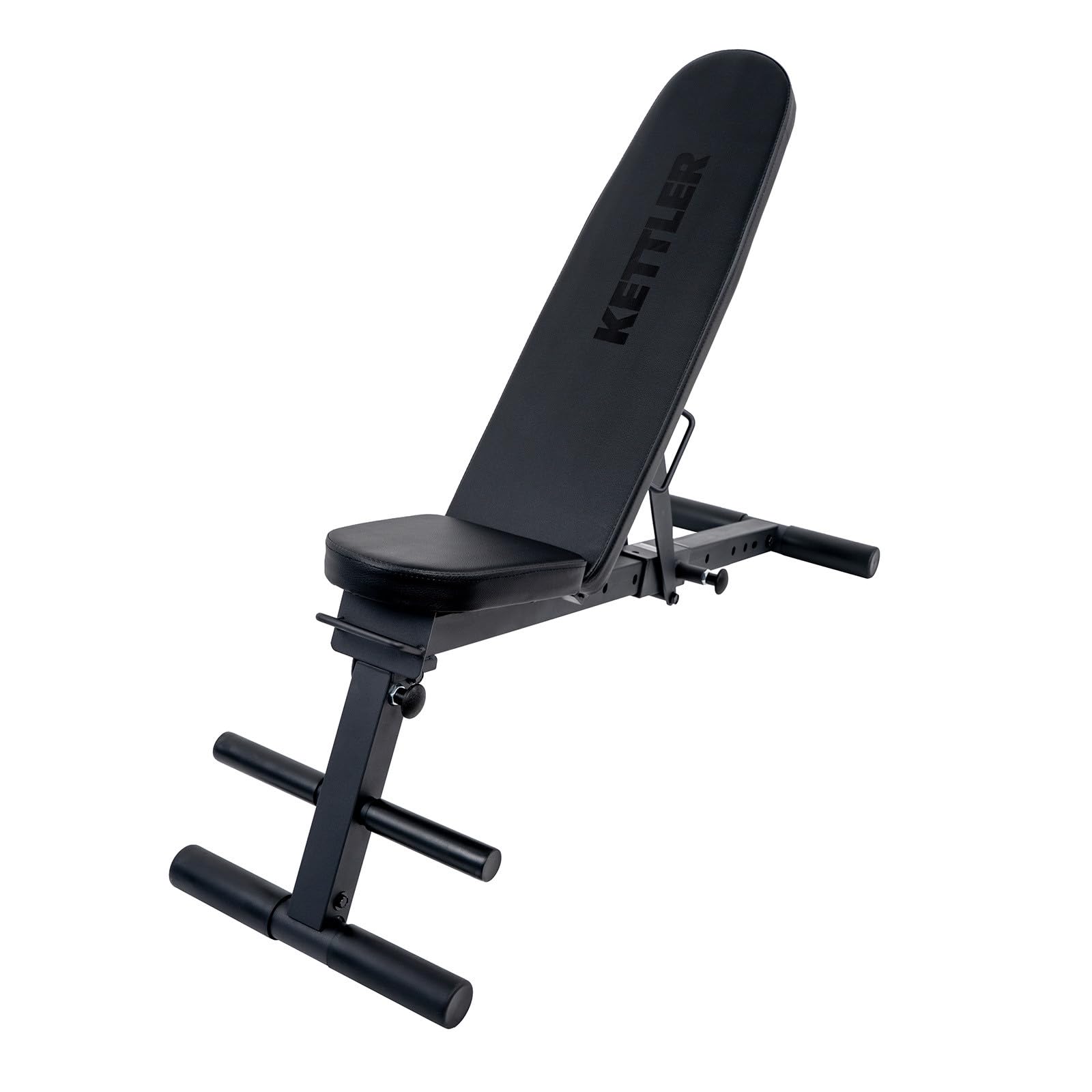 KETTLER Hantelbank Vario 100 – Verstellbare Schrägbank I 7 Positionen I Max. 150 kg I Klappbar mit Tragegriff I Für Kurzhantel & Langhanteltraining I Home Gym