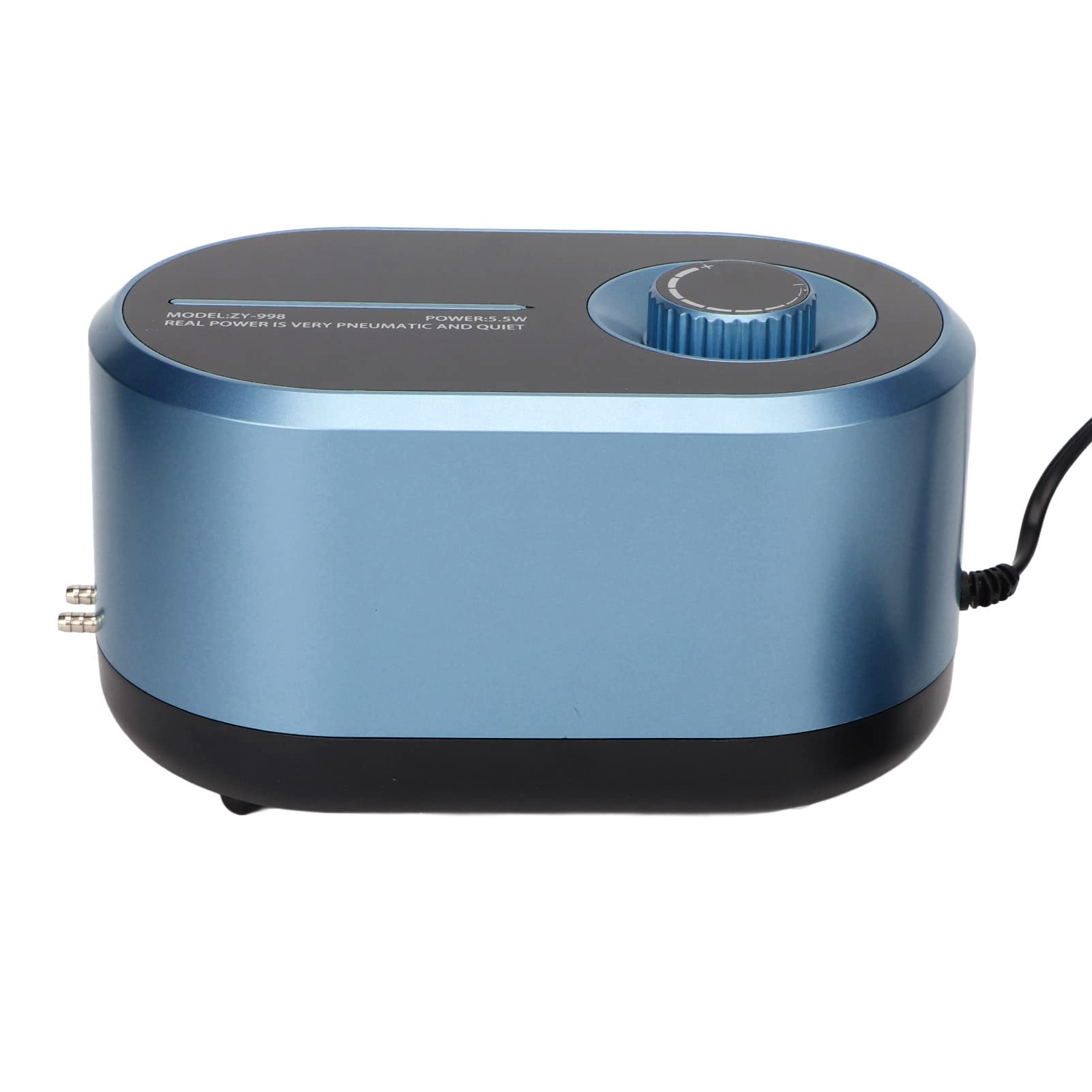 Aireador de acuario, bomba de oxígeno ABS silenciosa, gran volumen de aire, pintura en aerosol multiusos de alto brillo para accesorios de acuario (enchufe de EE. UU. 110V)