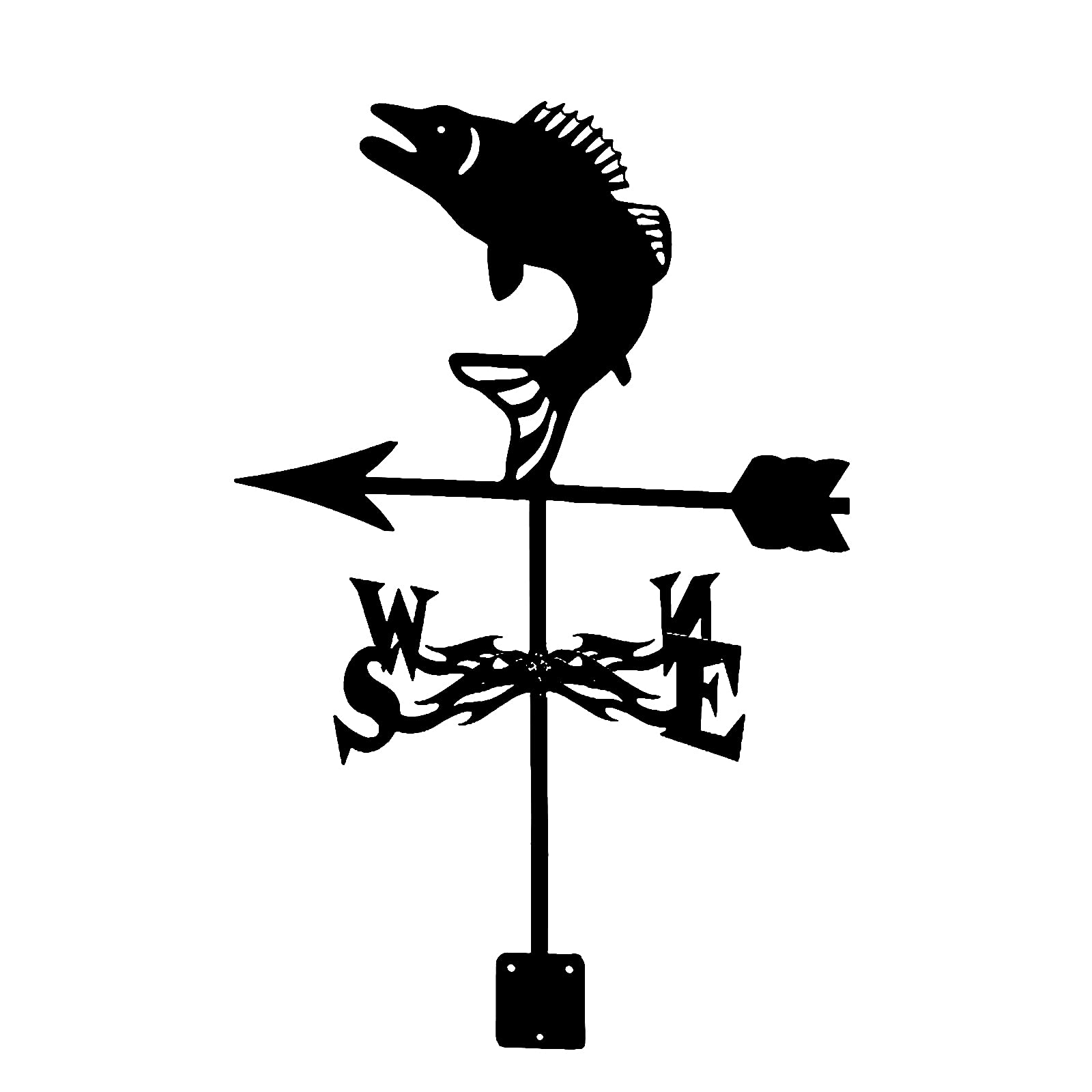 Wetterfahne Mit Hundemotiv - Eisenmetall Deko Für Garten & Hof