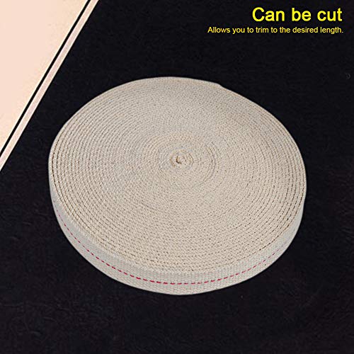 Stoppini per lampada, 1 rotolo di stoppino a