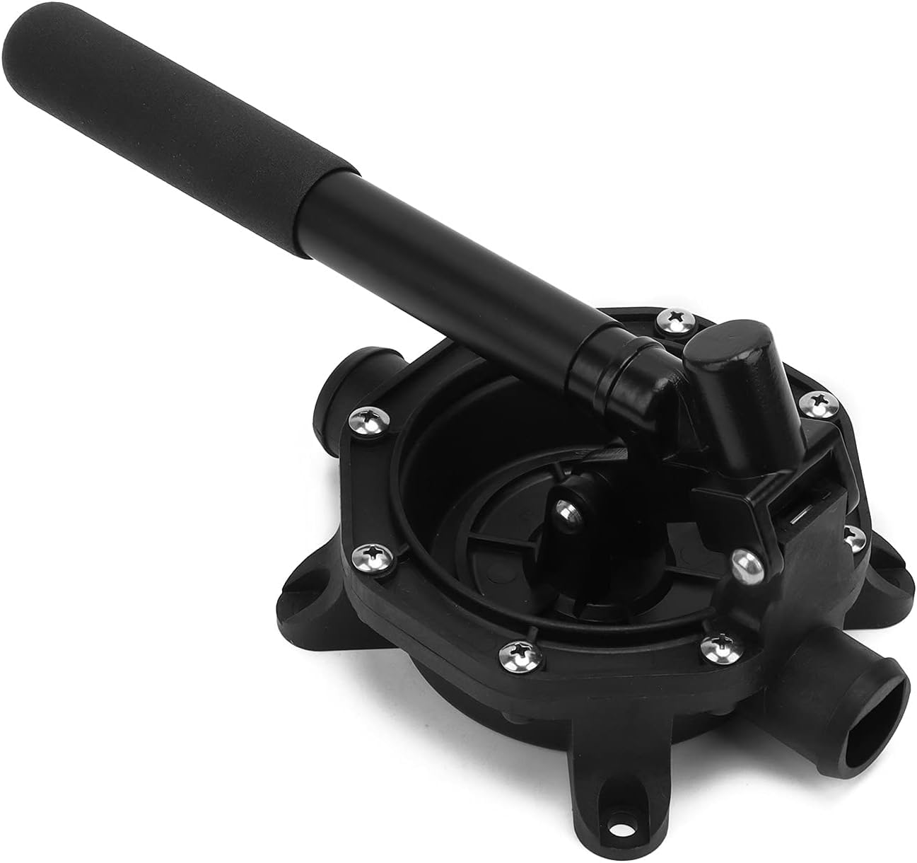 Handmembran-Bilgenpumpe, manuell, selbstansaugend, 720 GPH, 2-Positionen-Aluminiumgriff, für 33-mm-Schlauch, Marine-Backup-Pumpe, robuste Konstruktion