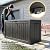 PatioZen 75 Gallon Resin Deck Box, Lockable Outdoor Storage Box for Patio Cushions Storage Furniture,Garden Tools, Pool Supplies, Weatherproof and UV Resistant (Black)
