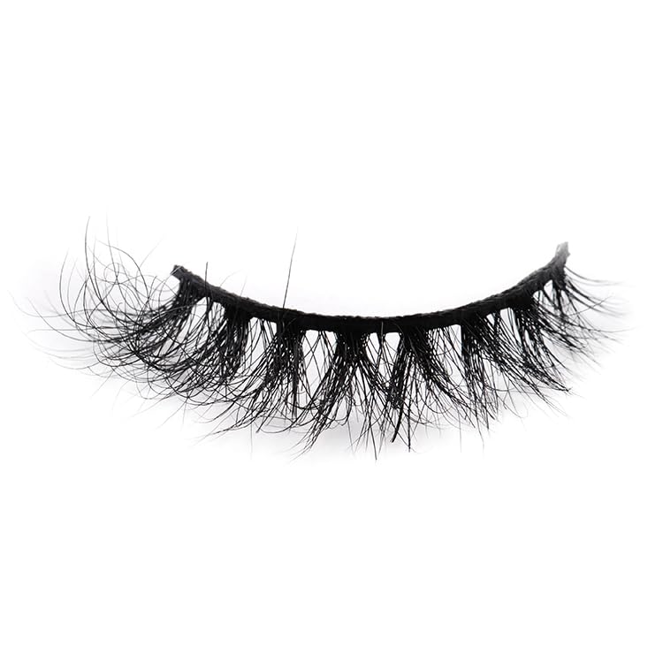 Image of Beauty False Eyelash For Women-Natural & Lightweight Faux Mink Fake Eyelashes /Long Lasting Eye Makeup Lash 5D / Soft & Comfortable Black Reusable Cat Eye Lashes -Fluttery & Wispy (Ocean)