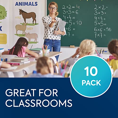 Bouncyband Wiggle Wobble Chair Feet, 10-Pack – Transform a Standard School Chair into a Wobble Chair – Chair Feet for Classroom Help Improve Concentration and Calm Children Aged 3+