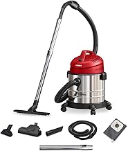 Eureka Forbes Wet & Dry Armor Vacuum Cleaner | 22 kPa High Power Suction | Blower Function | 20 litres Tank Capacity | High Strength Stainless Steel Body | 7 Multipurpose Accessories
