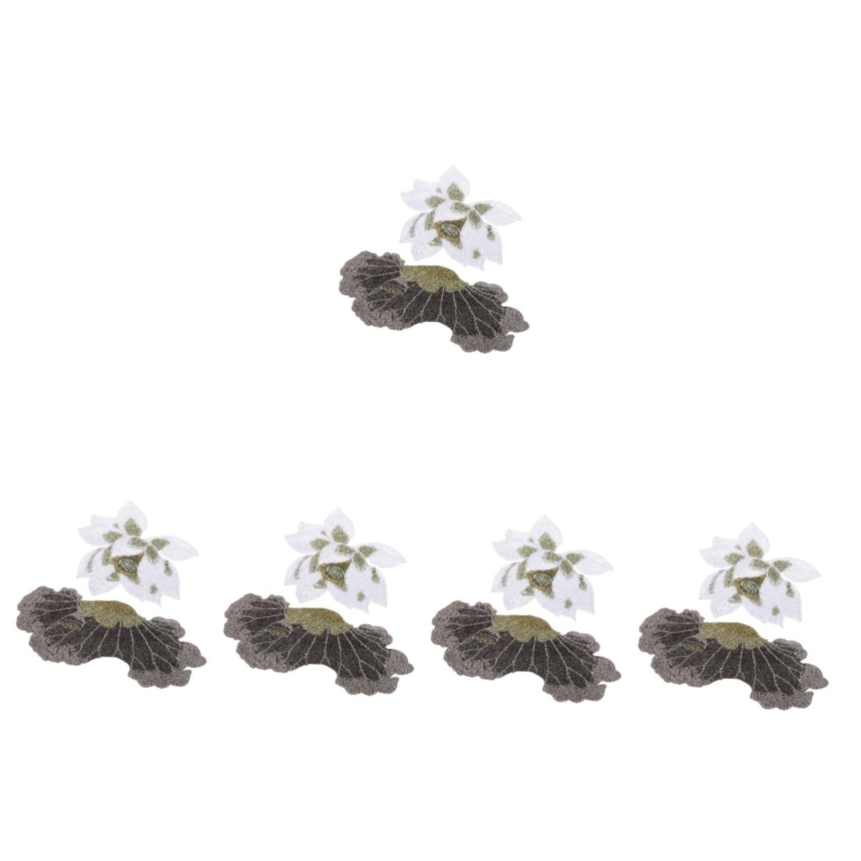 GALPADA 10stücke Aufbügelbare Blumen-patches Bestickte Applikationen Pfirsichblüten-design Für Jeans Jacken Und -projekte Zur Kleidungsdekoration