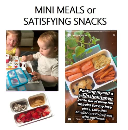 Kinsho 31-WBS2-BVSV Mini Bento-Box Lunch And Snack Boxes Set Of 2 thumb #2