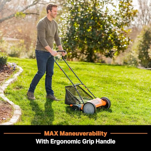 LawnMaster LMRM1801 Push Reel Lawn Mower 18-Inch 5-Blade by LawnMaster - Image 2
