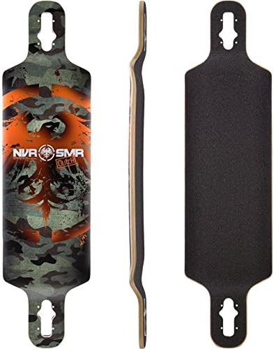 Never Summer Clutch Longboard Skateboard Deck with Grip Tape