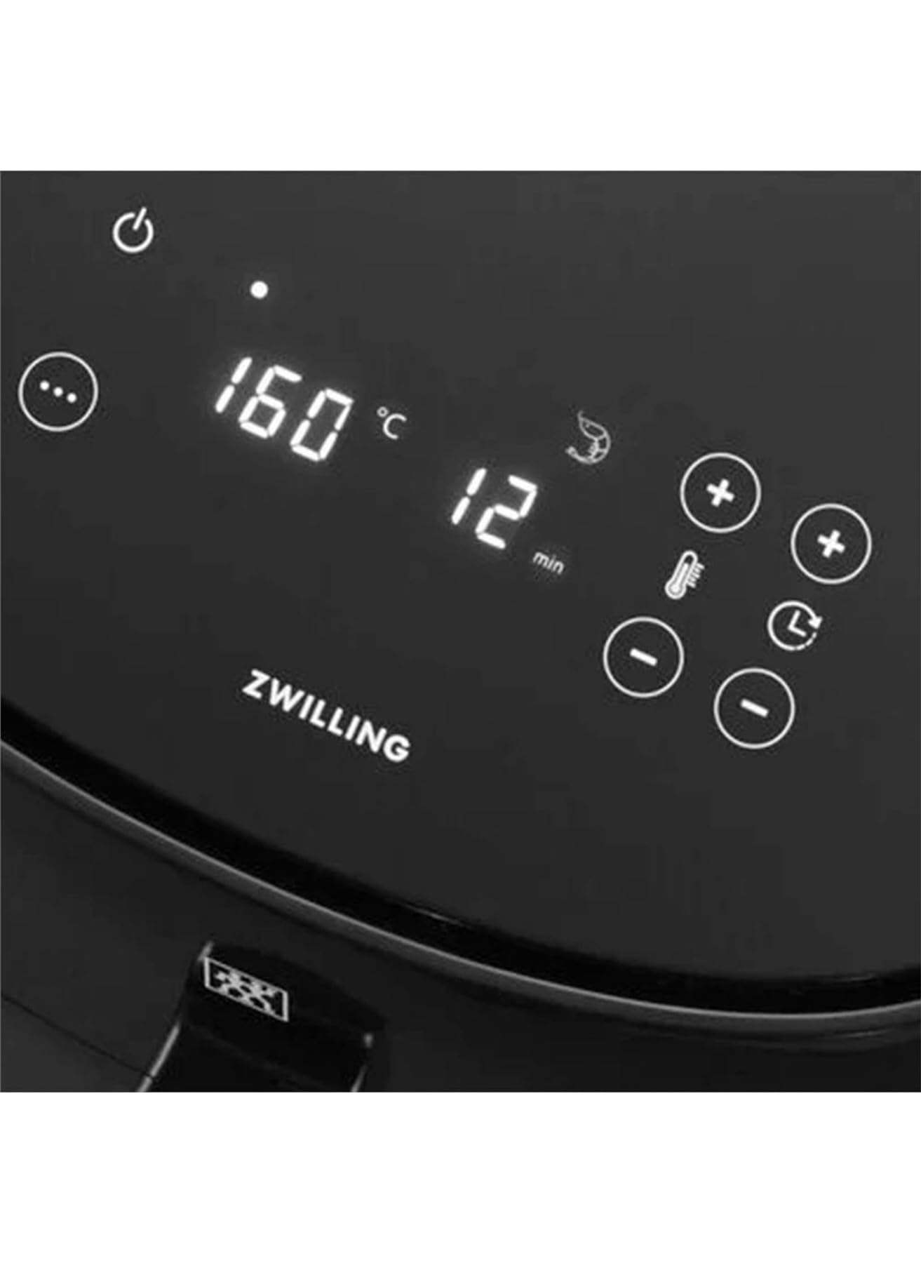 ZWILLING Air Fryer frytkownica na gorące powietrze, 4 l, 6 programów, 1400 W, smażenie, gotowanie i pieczenie bez tłuszczu, w zestawie książka kucharska, czarna
