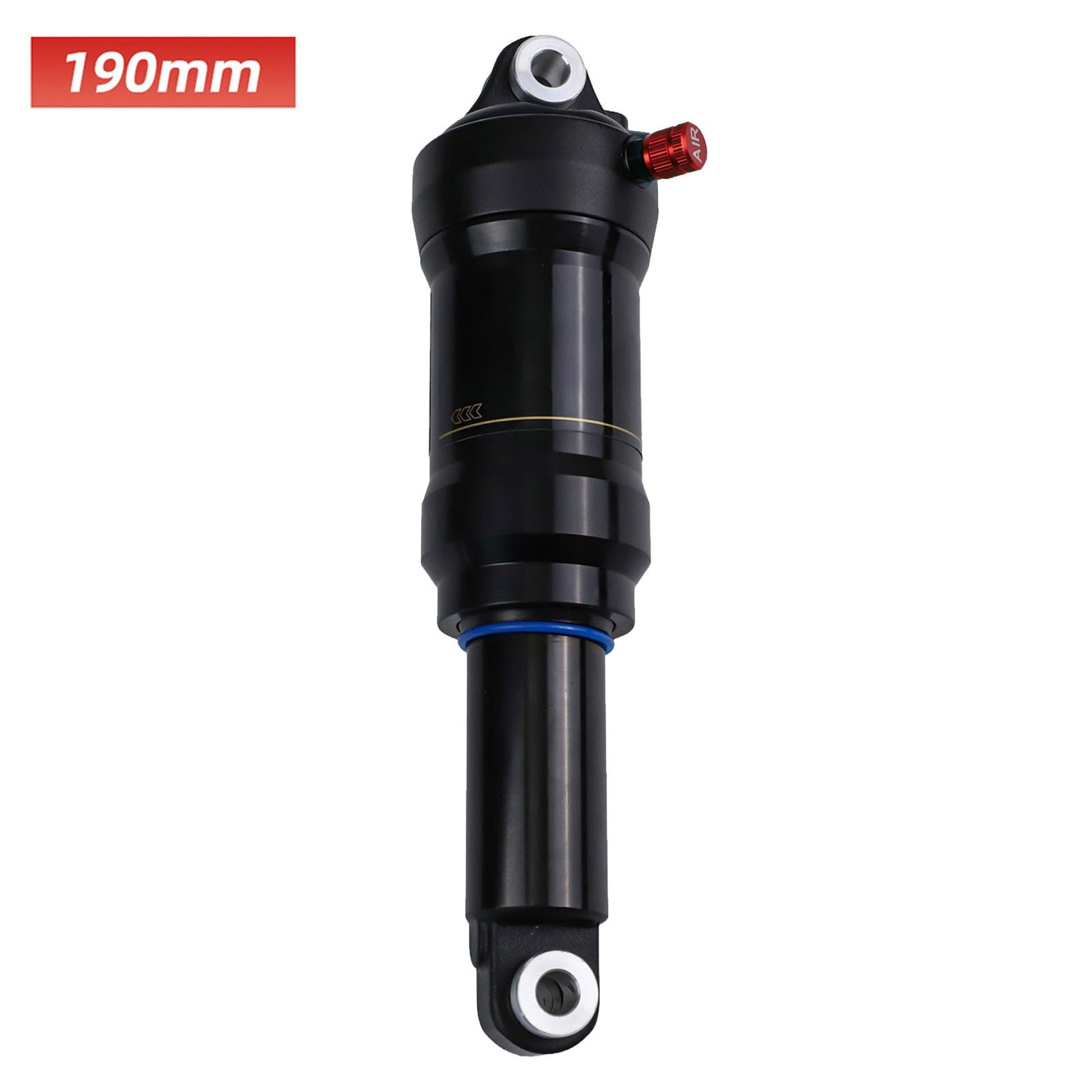 Ammortizzatore posteriore regolabile a pressione dell'aria per mountain bike 165 mm 190 mm ammortizzatore in lega di alluminio 35 mm 50 mm corsa per bici elettrica da discesa nera