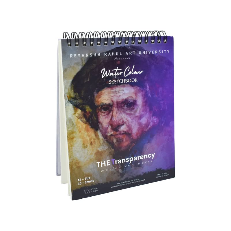 The Transparency Professional A5 Watercolour Sketchbook for Artists, Cold Pressed, Acid-Free, 245 GSM, 60 Pages, White (Hard Cover with Spiral Binding) (B0BCR51MND) Amazon Price History, Amazon Price Tracker