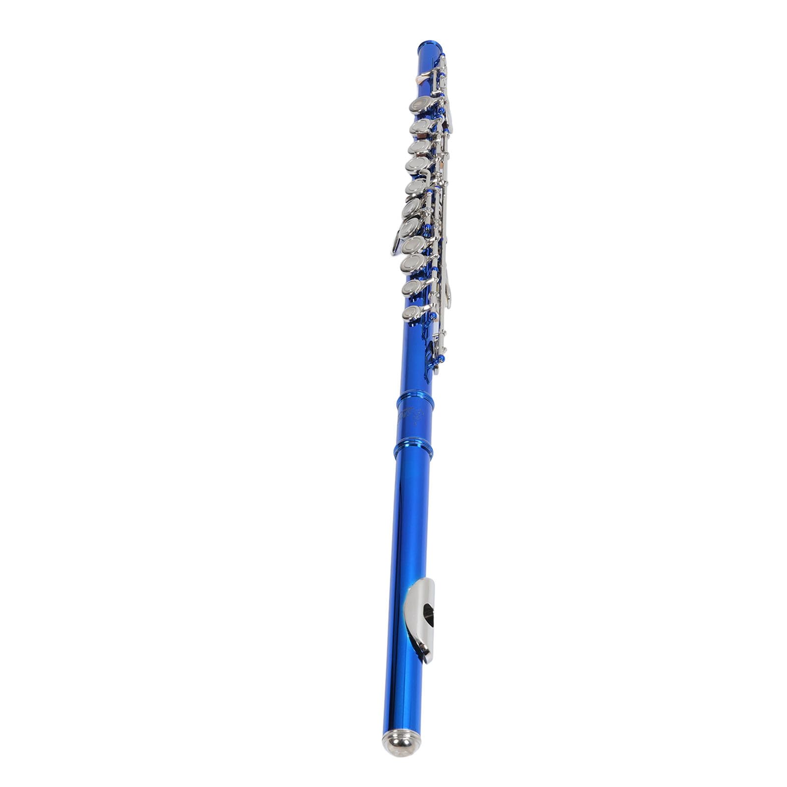 Qqmora Flauta C Cuproníquel Sonido Brillante Estudiantes Principiantes Agujero Cerrado Flauta de 16 Agujeros con Kit de Limpieza para Material Educativo Musical Cuproníquel