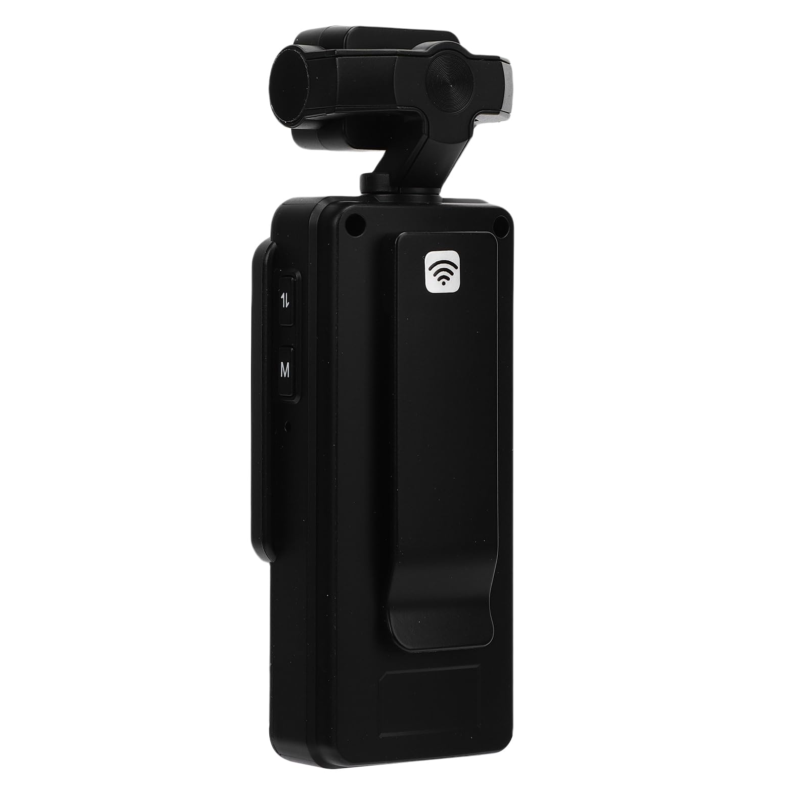 Jectse 1080P-Vlogging-Kamera, Taschenkamera mit um 360 Grad Drehbarem Objektiv, Farb-LCD-Bildschirm, mit Klemme, Tragbarer WiFi-Video-Camcorder mit Bewegungserkennung für Reisen und