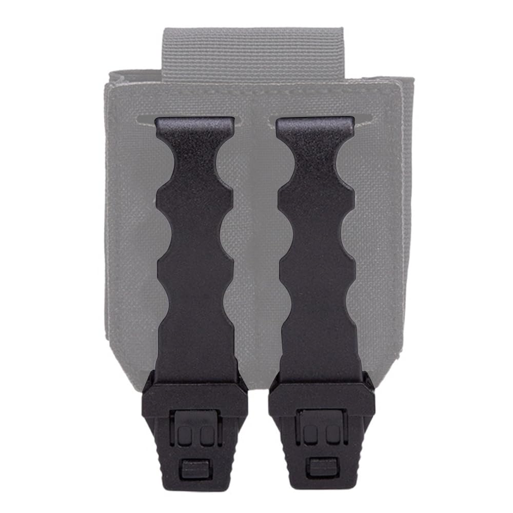DONGKER Taktyczne mocowanie krawieckie, 2 szt. klipsów łączących Molle do torby Mag Molle Gear
