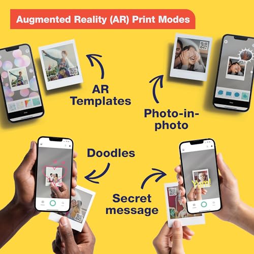 Image of Instax Square Link Smartphone Printer Starter Kit - Ash White with Album and Instax Square Film (10 Exposures)