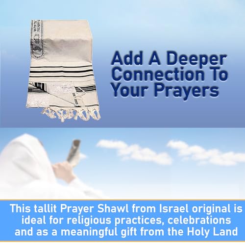 Messianic Robe / Jewish Black and gold Tallit Prayer Shawl Size 57-180 Cm, White2