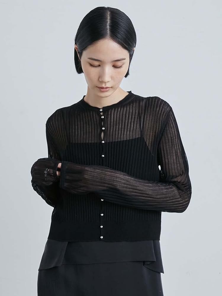 完売品 MIESROHEミースロエシアーストライプニットカーディガン 楽天