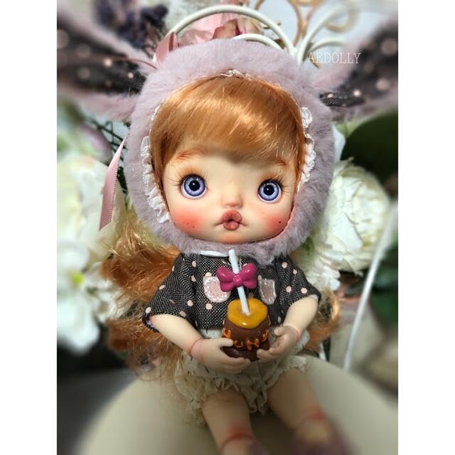 手塗りの顔メイク 海外作家様カスタムブライス カスタムドール フェイスパーツ : 手塗りの顔メイク 海外作家様カスタムブライス カスタム