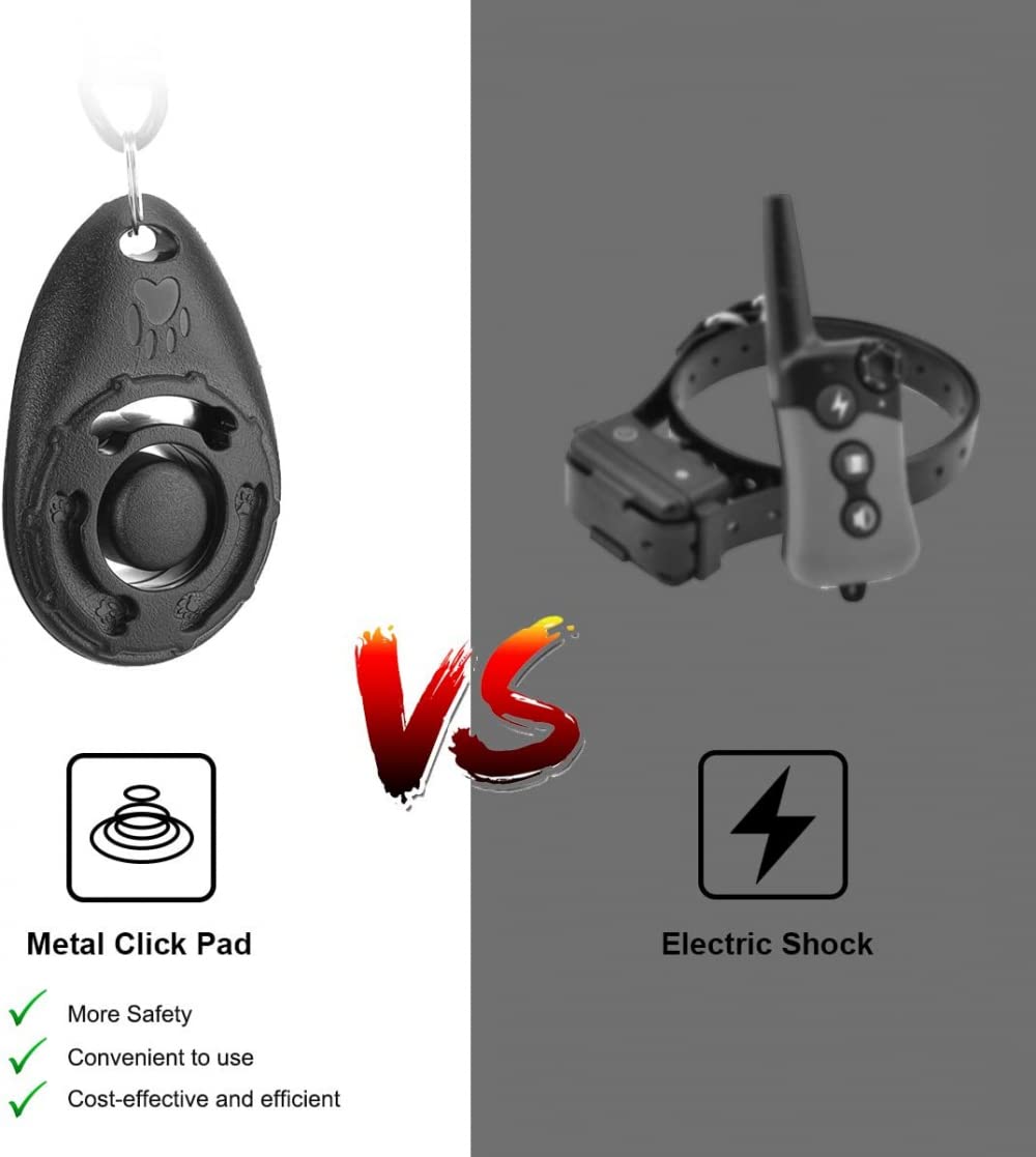 JDF Dog clicker Training, Dog clicker Training, Pulsera clicker Dog Training, Pet clicker, Dog clicker Suitable for Dog, Cat and Horse Behavior Training