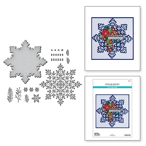 Spellbinders Snowflake Card Creator Etched Dies from The Bibi's Snowflakes Collection by Bibi Cameron, Metal - Image 2