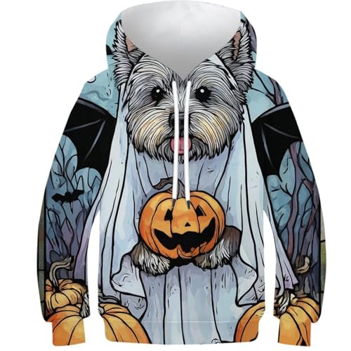 Sweat à capuche enfant Halloween idéal pour la récolte de bonbons 10-12 ans