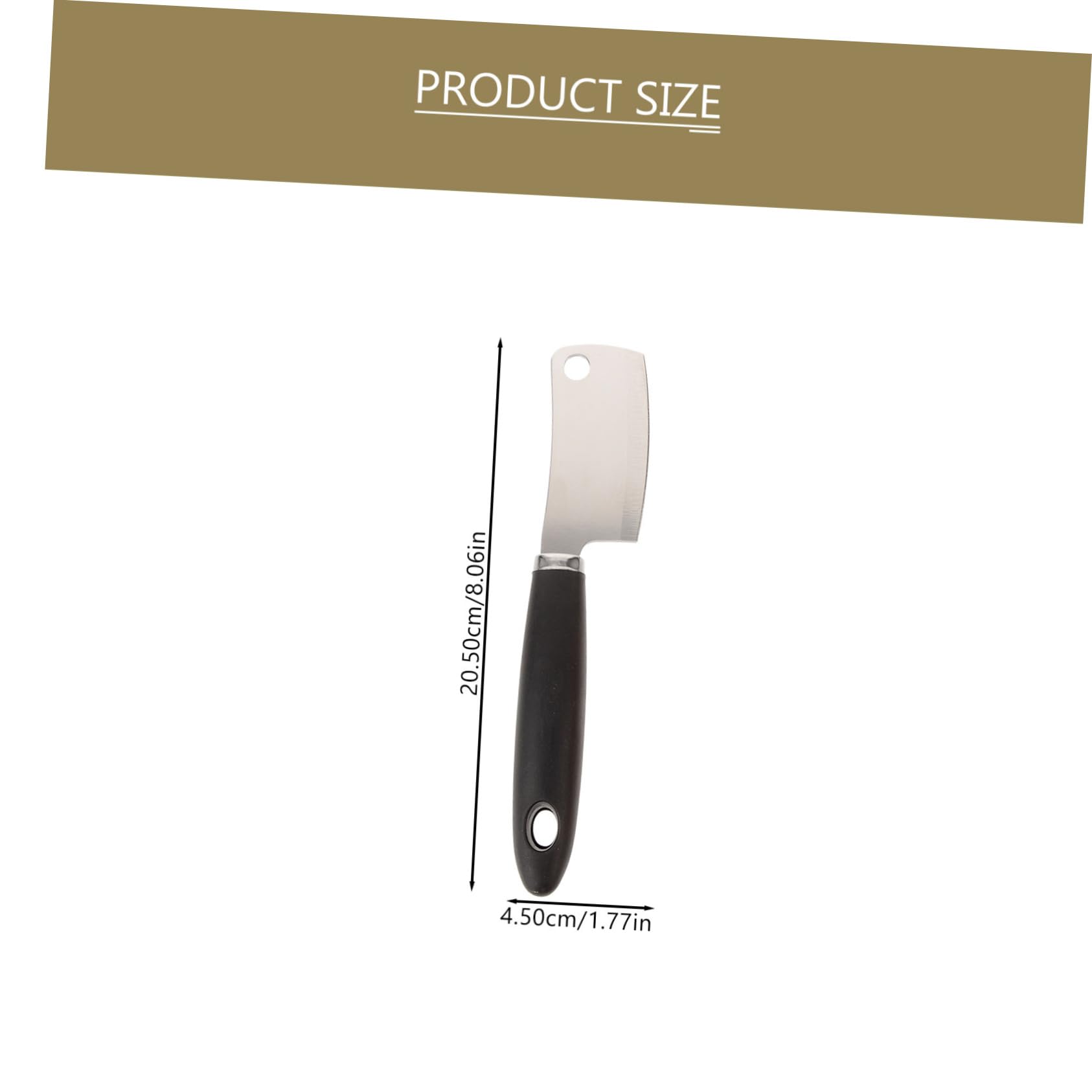 COLLBATH 2-piece Cheese Knife Set Mini Fruit Vegetable Cutters Stainless Steel Ideal for Home Cooking Bbq Camping