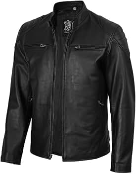 ジャケット・アウター SanFranciscoClothingMaker Leather Jacket Brown Mens Leather Jackets - Retro Jacket for Adult