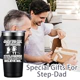 Grifarny Step Dad Fathers Day Gift from Daughter, Son - Christmas, Birthday Gifts for Stepdad, Bonus Dad, Stepfather - You Are a Really Really Great Stepdad Tumbler Cup 20oz