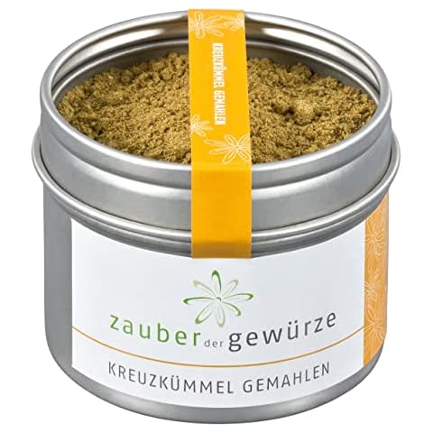 Zauber der Gewürze Kreuzkümmel gemahlen - Cumin-Pulver für die indische, arabische und nordafrikanische Küche, Kreuzkümmelpulver in Top-Qualität und wiederverschließbarer Aroma-Dose, 50 g Cover