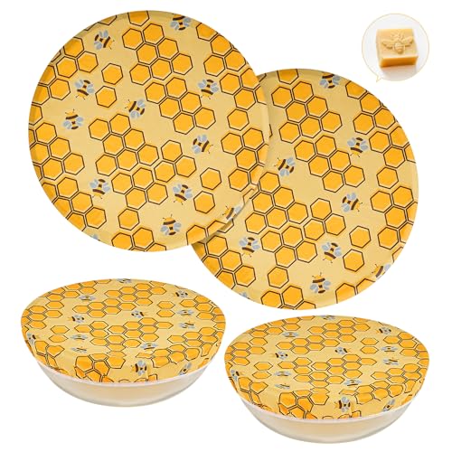 Beeswax Bowl Covers Reusable (12-inch 2 Pack)