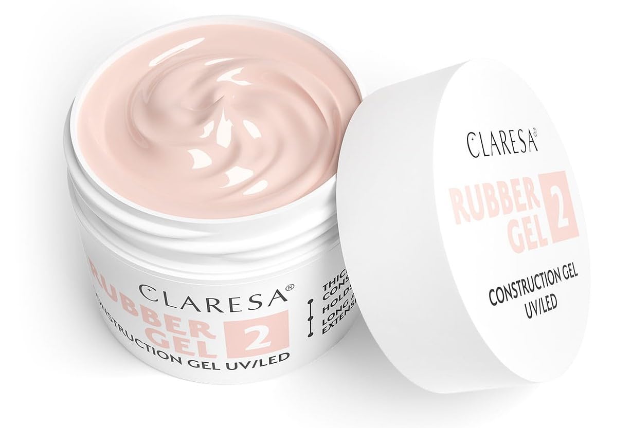 Claresa Żel Budujący Rubber 2 ciepły jasny róż 12g