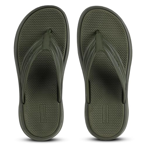 Image of Aqualite NEO-276 Men Slide Slippers with Comfotable EVA Sole Slip-On Flat Flip Flops, Sliders, Chappal & Comfort Insole Slipper for Men