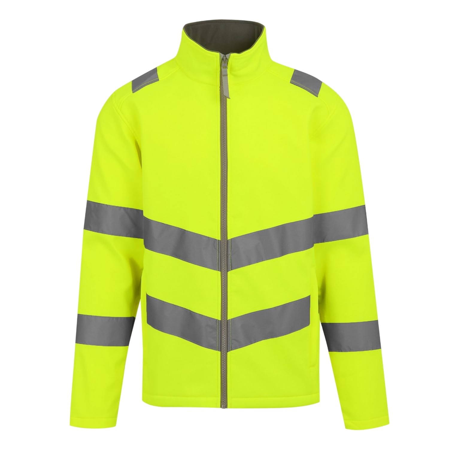 Regatta Professional Mens Pro Contract Ablaze Hi-Vis 2 Layer Soft Shell Jacket (XXL) (Yellow)